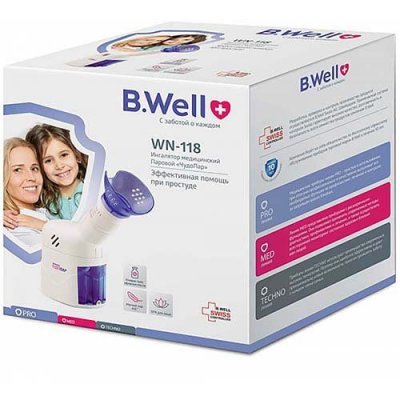 Купить b.well (би велл) ингалятор паровой wn-118 с термостатом+косметическая маска в Дзержинске