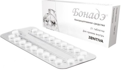 Купить бонадэ, таблетки, покрытые пленочной оболочкой 2мг+0,03мг, 21 шт в Дзержинске