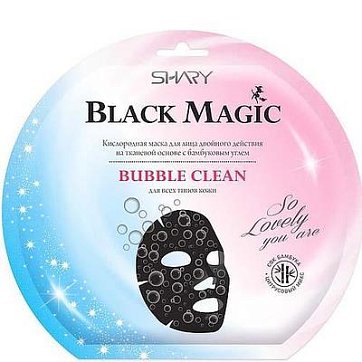 Шери (Shary) Bubble clean маска для лица на тканевой основе двойного действия, 1 шт