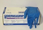 Купить перчатки dermagrip high risk powder free, повышенной прочности размер s 25 пар синие в Дзержинске