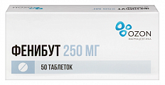 Купить фенибут, таблетки 250мг, 50 шт в Дзержинске