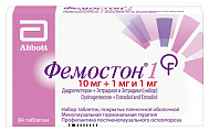 Купить фемостон 1, набор таблеток, покрытых пленочной оболочкой 10мг+1мг и 1мг 84шт в Дзержинске