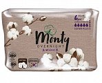 Купить monty (монти) ultra soft overnight прокладки ночные, 6 шт в Дзержинске