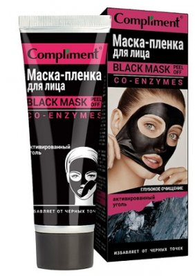 Купить compliment black mask (комплимент) маска-пленка для лица co-enzymes, 80мл в Дзержинске