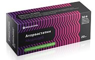 Купить аторвастатин-медисорб, таблетки, покрытые пленочной оболочкой 20мг, 30 шт в Дзержинске