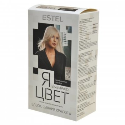 Купить estel (эстель) крем-гель краска для волос я выбираю цвет тон 10/76 скандинавский блондин в Дзержинске