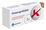 Купить олмесарткроно, таблетки покрытые пленочной оболочкой 10мг 28шт в Дзержинске