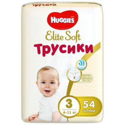 Купить huggies (хаггис) трусики elitesoft 3, 6-11кг 54 шт в Дзержинске