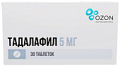 Купить тадалафил, таблетки, покрытые пленочной оболочкой 5мг, 30 шт в Дзержинске