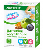 Купить худеем за неделю батончик фруктовый очищающий комплекс, 7 шт в Дзержинске