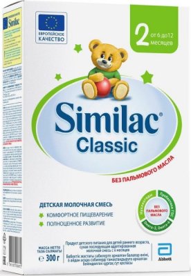 Купить симилак (similac) классик 2, смесь молочная 6-12 месяцев, 300г в Дзержинске