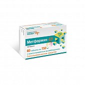 Купить метформин-сз, таблетки с пролонгированным высвобождением 750мг, 60 шт в Дзержинске