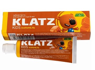 Klatz (Клатц) зубная паста Мимимишки для детей 3-6лет Карамель, 40мл