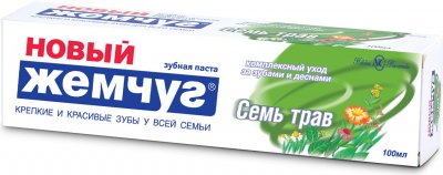 Купить новый жемчуг зубная паста 7трав, 100мл в Дзержинске