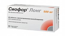 Купить сиофор лонг, таблетки с пролонгированным высвобождением 500 мг, 60 шт в Дзержинске