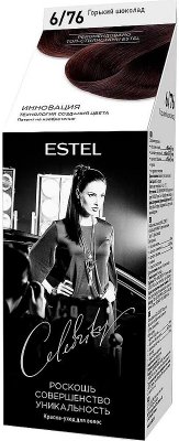 Купить estel (эстель) краска-уход для волос celebrity тон 6/76 горький шоколад в Дзержинске