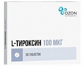 Купить l-тироксин, таблетки 100мкг, 50 шт в Дзержинске