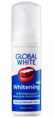 Купить глобал вайт (global white) пенка для полости рта отбеливающая 50мл в Дзержинске