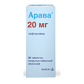 Купить арава, таблетки, покрытые пленочной оболочкой 20мг, 30 шт в Дзержинске