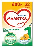 Купить малютка 1 смесь сухая кисломолочная c рождения, 600 г в Дзержинске