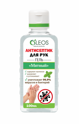 Купить oleos (олеос) антисептик для рук мятный 100мл в Дзержинске