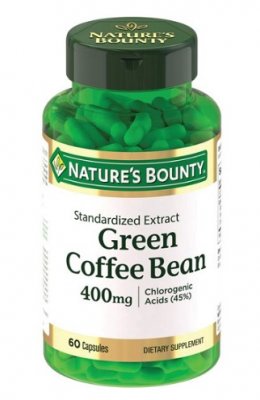 Купить nature's bounty (нэйчес баунти) зеленые кофейные зерна 400мг, капсулы 525мг 60 шт бад в Дзержинске