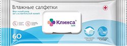 Купить салфетки влажные клинса для ухода за лежачими больными с клапаном, 60 шт в Дзержинске