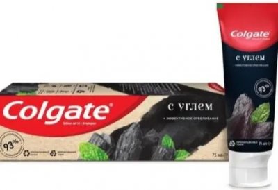 Купить колгейт (colgate) зубная паста эффективное отбеливание с углем 75 мл в Дзержинске