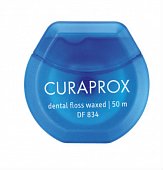 Купить curaprox (курапрокс) зубная нить вощенная с мятой, 50м, df834 в Дзержинске