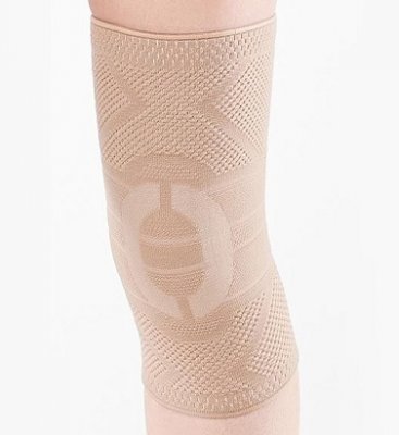 Купить бандаж на коленный сустав бежевый фиксация с силиконом habic, обхват 43-46см размер 7 в Дзержинске