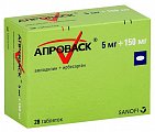 Купить апроваск, таблетки, покрытые пленочной оболочкой 5мг+150мг, 28 шт в Дзержинске