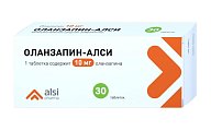 Купить оланзапин-алси, таблетки 10мг, 30 шт в Дзержинске