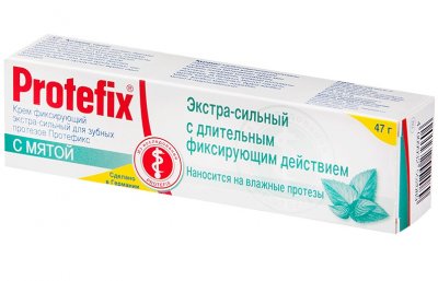 Купить протефикс (protefix) крем для фиксации зубных протезов мята 40мл в Дзержинске