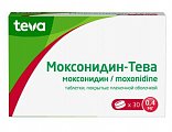 Купить моксонидин-тева, таблетки покрытые пленочной оболочкой 0,4 мг, 30 шт в Дзержинске