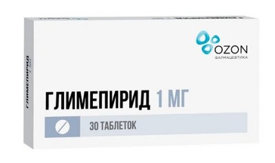 Купить глимепирид, таблетки 1мг, 30 шт в Дзержинске