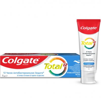 Купить колгейт (colgate) зубная паста total 12 профессиональная чистка, 75мл в Дзержинске