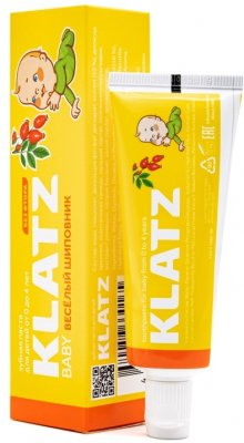 Купить клатц (klatz) зубная паста для детей 0-4лет веселый шиповник без фтора, 40мл в Дзержинске