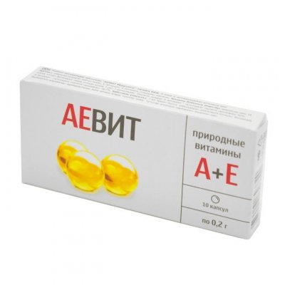 Купить аевит с природными витаминами, капсулы 20 шт бад в Дзержинске