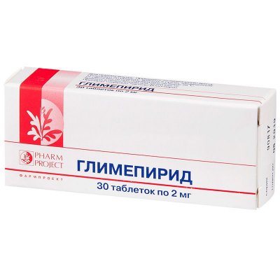 Купить глимепирид, таблетки 2мг, 30 шт в Дзержинске