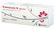 Купить клиндацин б пролонг, крем вагинальный 2%+2%, туба 19г+аппликатор 3шт в Дзержинске