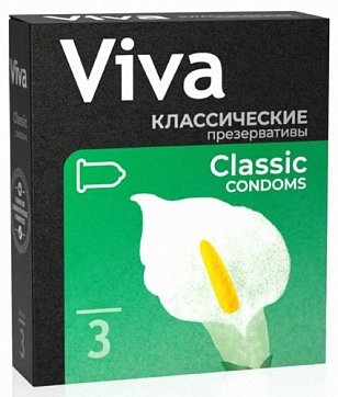 Viva (Вива) презервативы классические 3шт