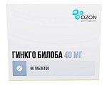 Купить гинкго билоба, таблетки, покрытые пленочной оболочкой 40мг, 90 шт в Дзержинске