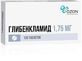 Купить глибенкламид, таблетки 1,75мг, 120 шт в Дзержинске