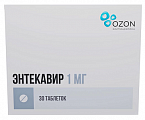 Купить энтекавир, таблетки, покрытые пленочной оболочкой 1мг, 30 шт бад в Дзержинске
