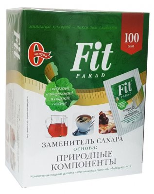 Купить фитпарад №10 на основе природных компонентов, саше 0,5г 100 шт в Дзержинске