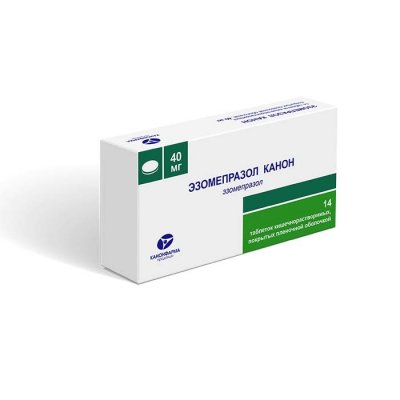 Купить эзомепразол-канон, таблетки кишечнорастворимые, покрытые пленочной оболочкой 40мг, 14 шт в Дзержинске
