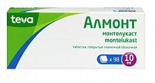 Купить алмонт, таблетки, покрытые пленочной оболочкой 10мг, 98 шт в Дзержинске
