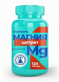 Купить ирисфарма (irispharma) магния цитрат с витамином в6, капсулы 120 шт бад в Дзержинске