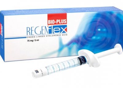 Купить regenflex bio-plus (регенфлекс био-плюс) протез синовиальной жидкости, 2.5%, 75мг/3 мл, раствор для внутрисуставного введения, шприц 3 мл, 1 шт. в Дзержинске