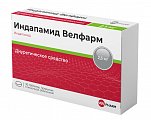 Купить индапамид-велфарм, таблетки, покрытые пленочной оболочкой 2,5мг, 30 шт в Дзержинске